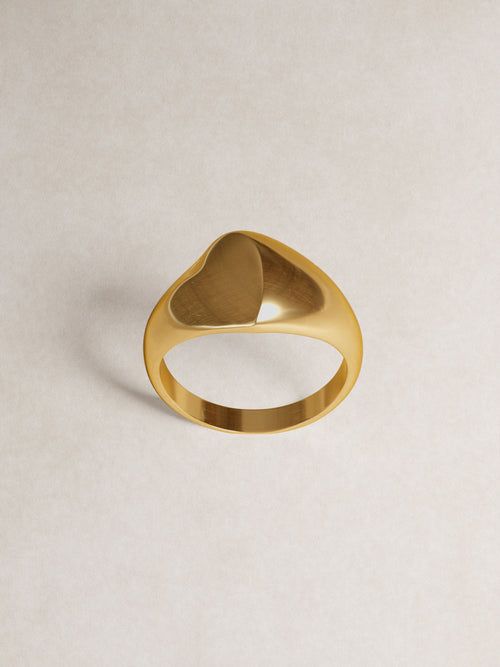 DOE Heart Signet Ring
