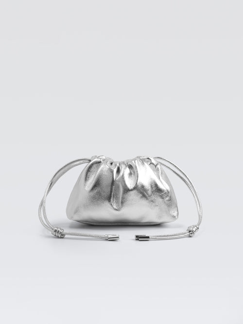 Mini Leather Pouf Bag