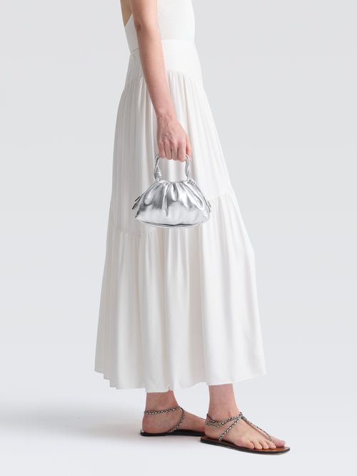 Mini Leather Pouf Bag