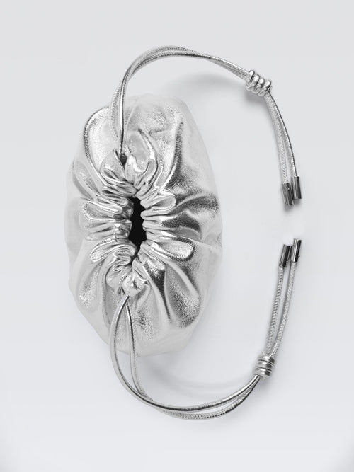 Mini Leather Pouf Bag