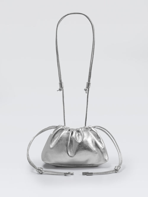 Mini Leather Pouf Bag