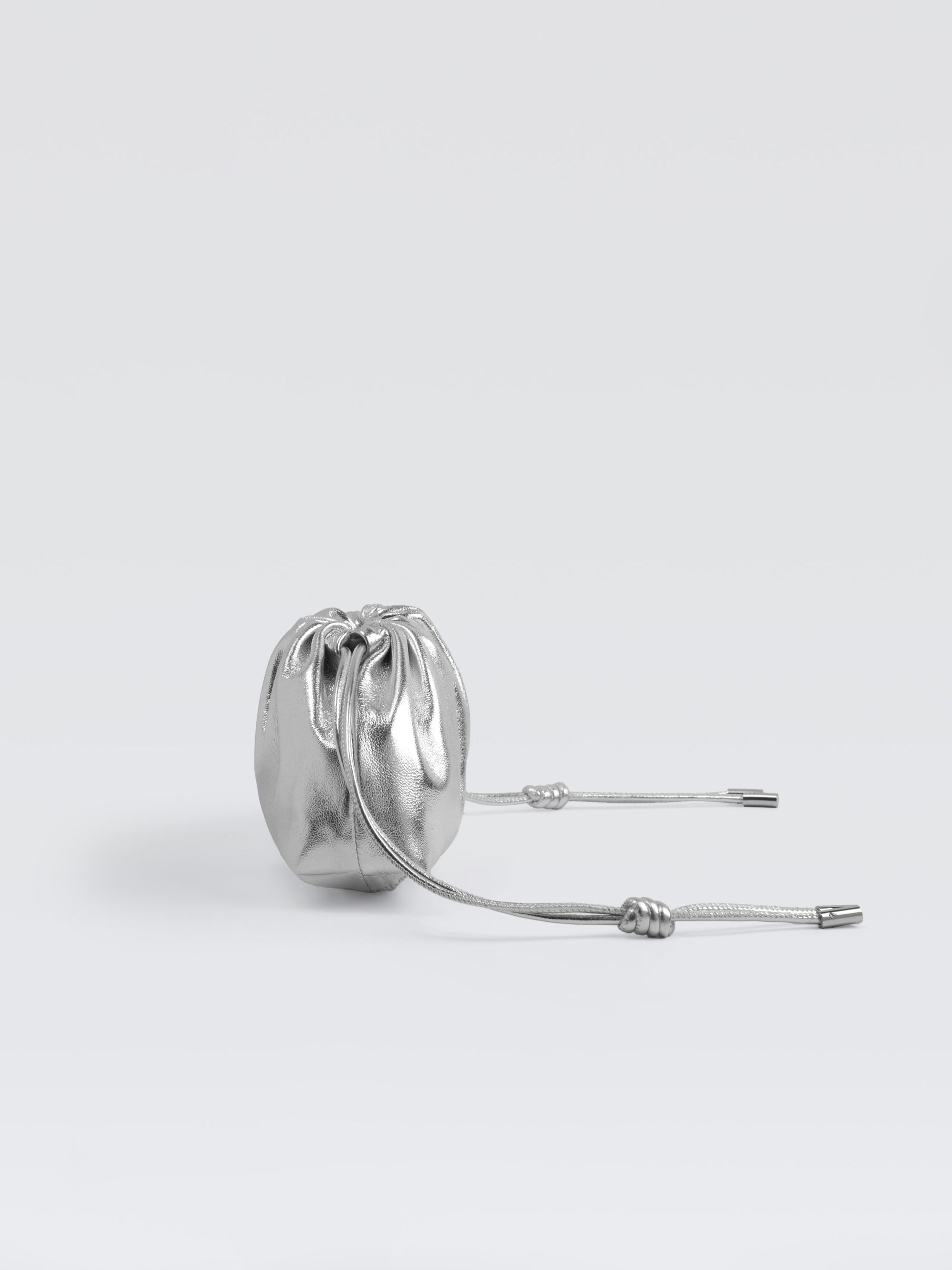 Mini Leather Pouf Bag