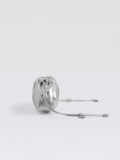 Mini Leather Pouf Bag