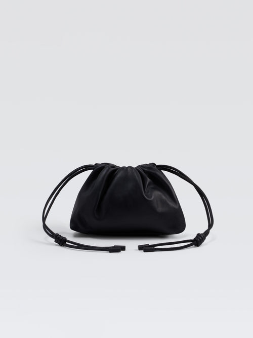 Mini Leather Pouf Bag