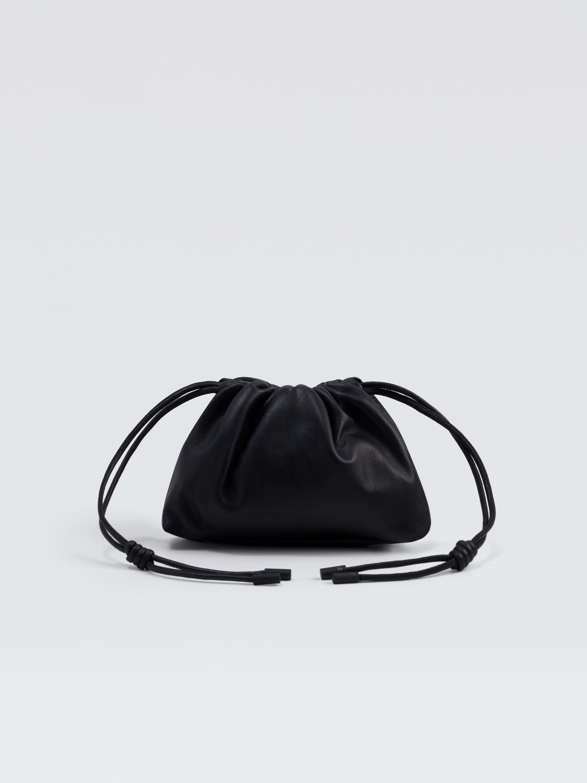 Mini Leather Pouf Bag