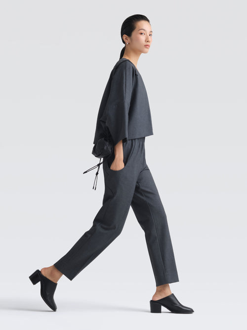 Mini Leather Pouf Bag