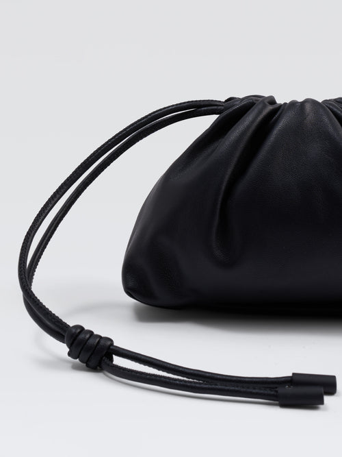 Mini Leather Pouf Bag