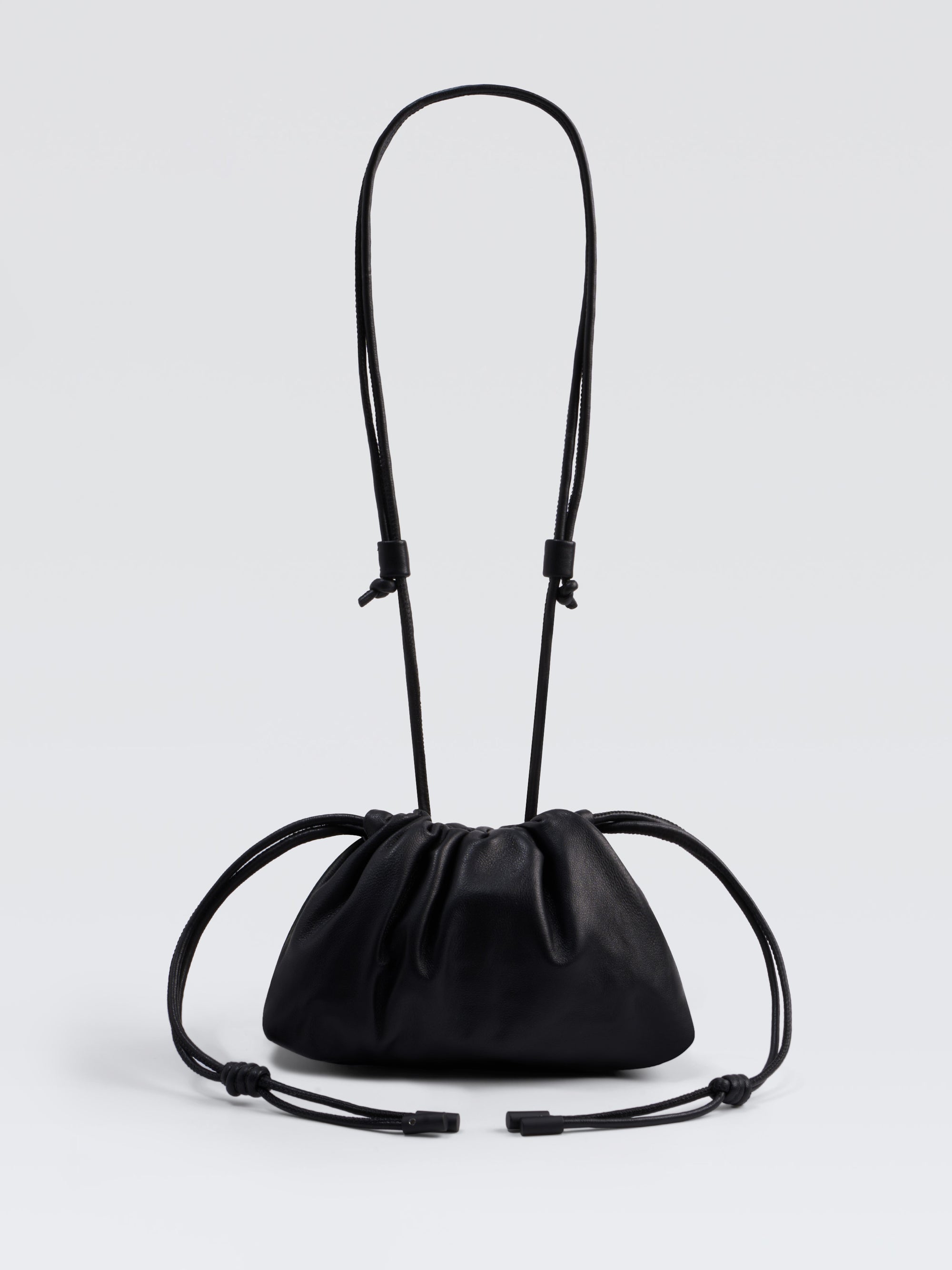 Mini Leather Pouf Bag