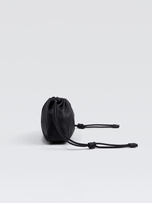 Mini Leather Pouf Bag