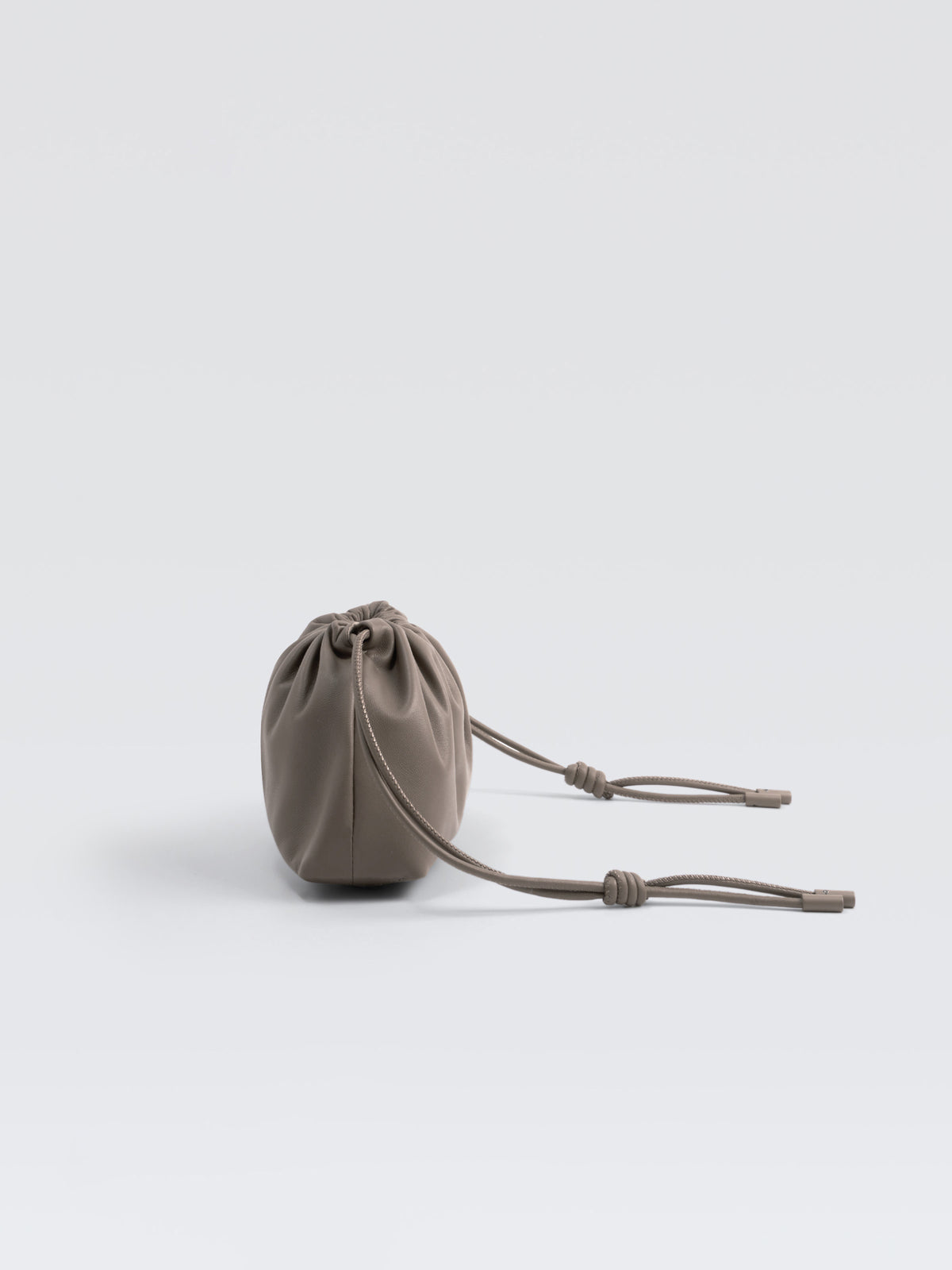 Mini Leather Pouf Bag