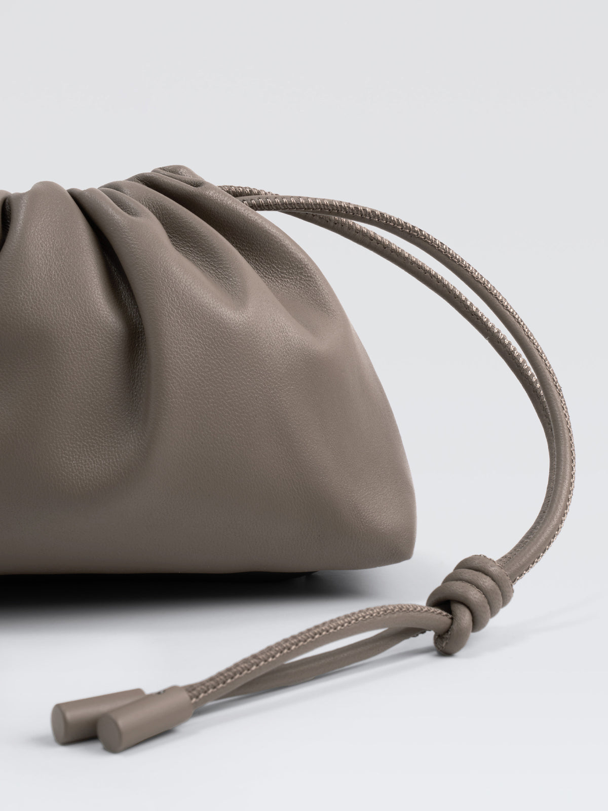 Mini Leather Pouf Bag