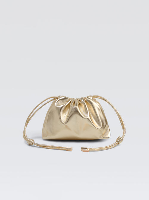 Mini Leather Pouf Bag