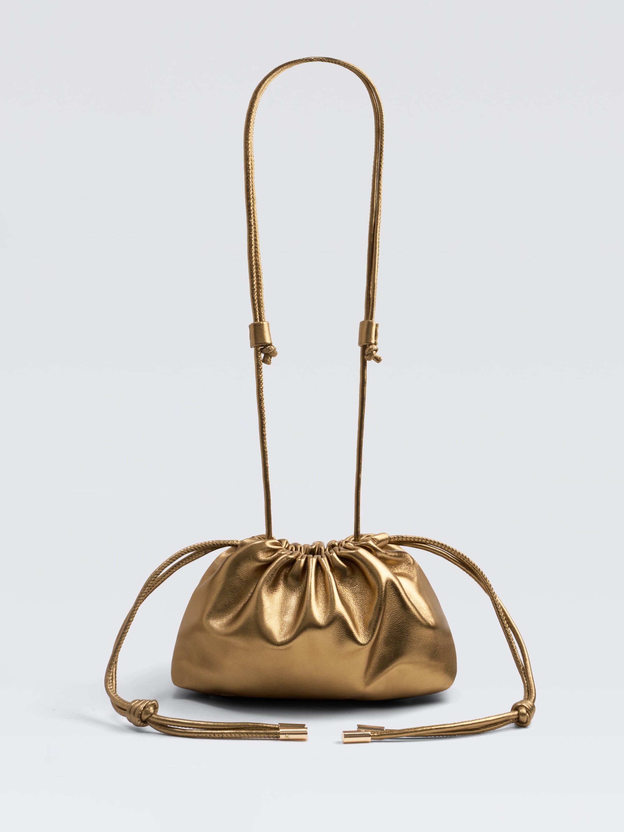 Mini Leather Pouf Bag