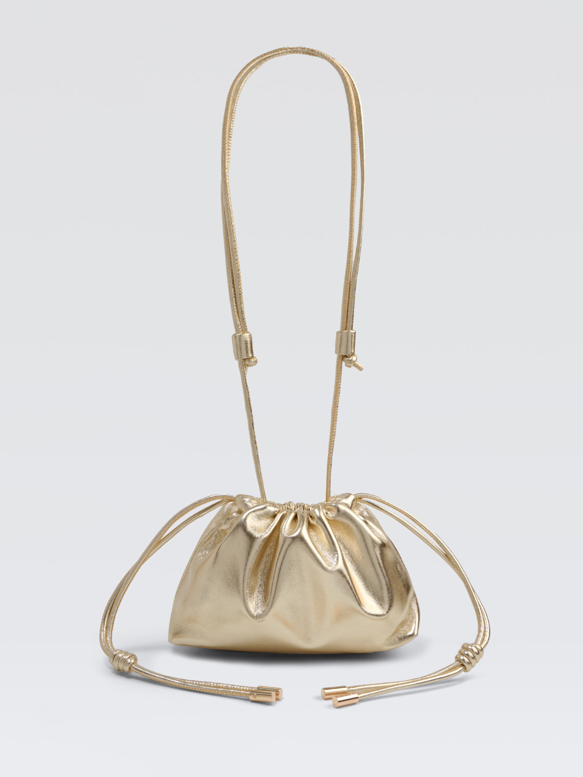 Mini Leather Pouf Bag