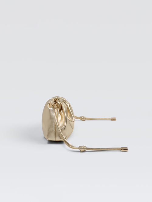 Mini Leather Pouf Bag