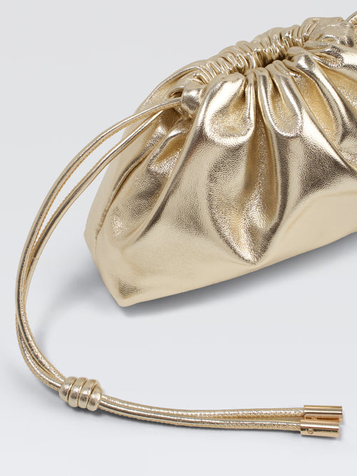Mini Leather Pouf Bag
