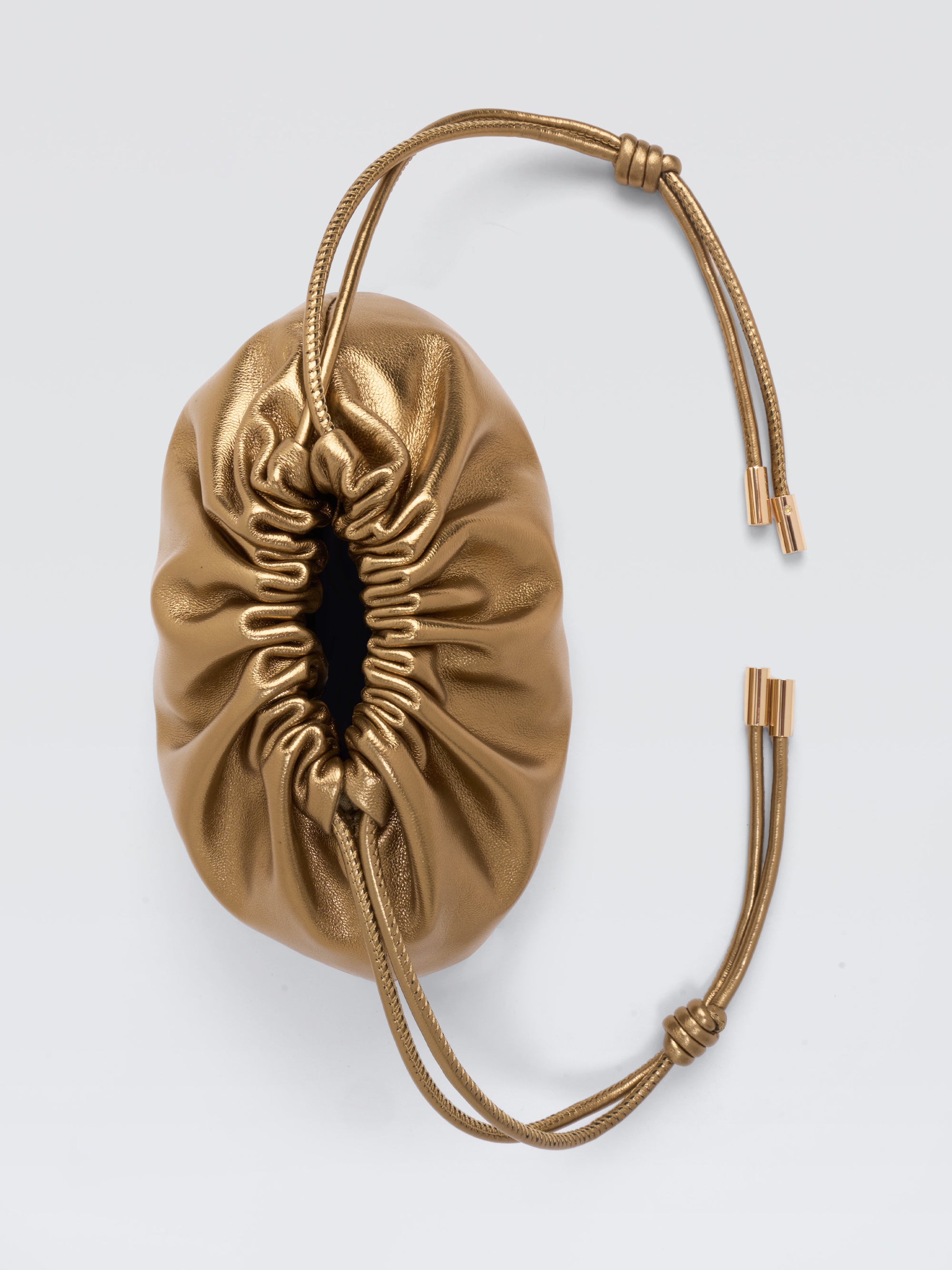 Mini Leather Pouf Bag