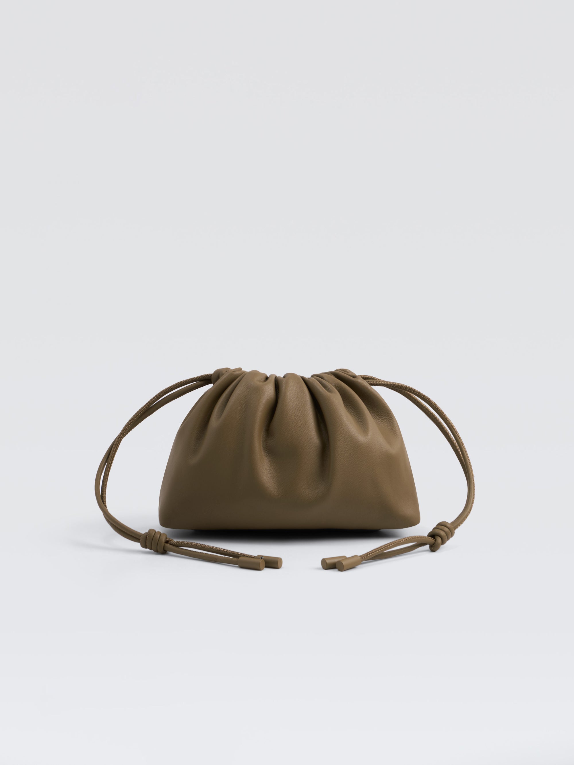 Mini Leather Pouf Bag