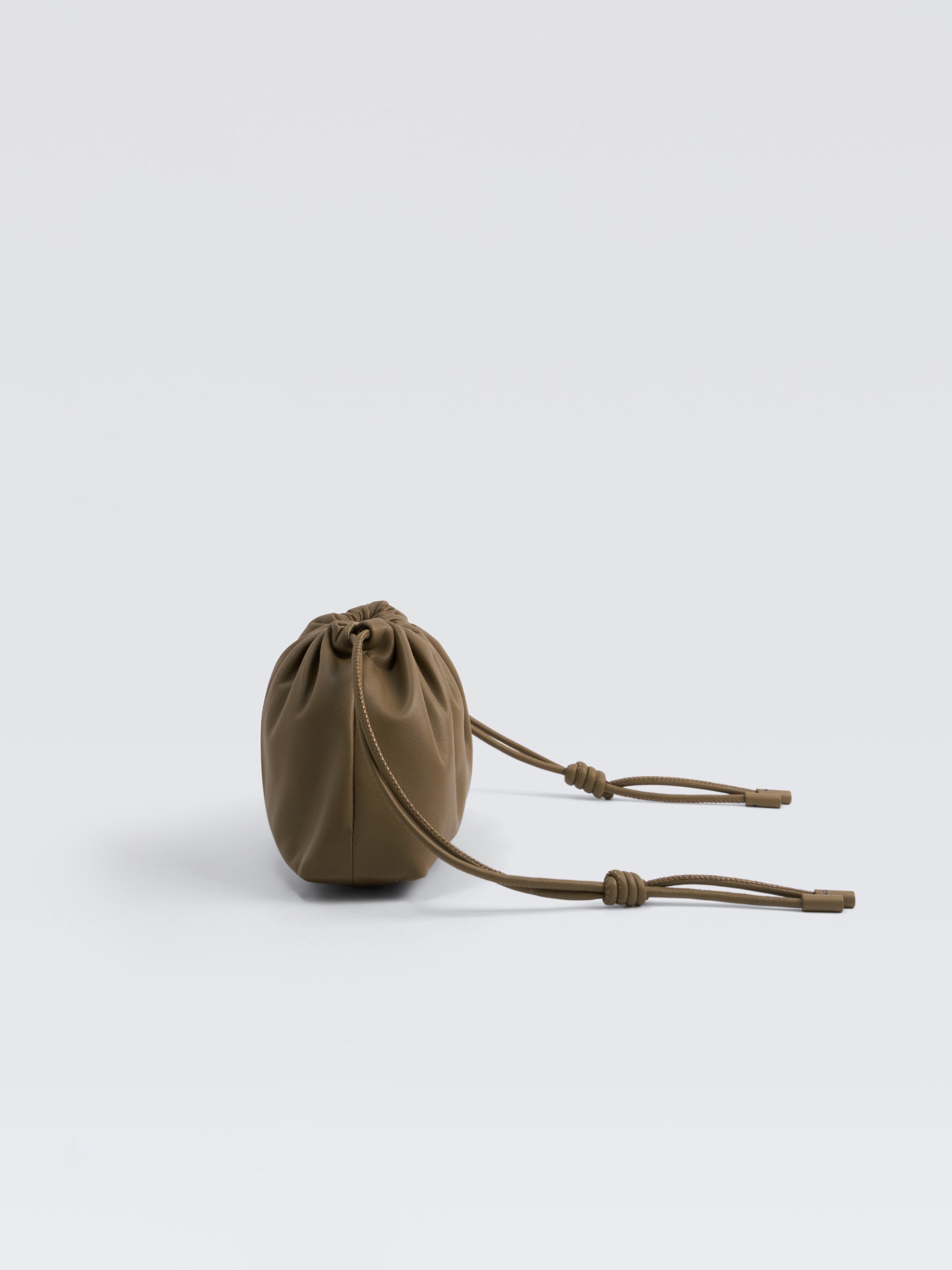 Mini Leather Pouf Bag
