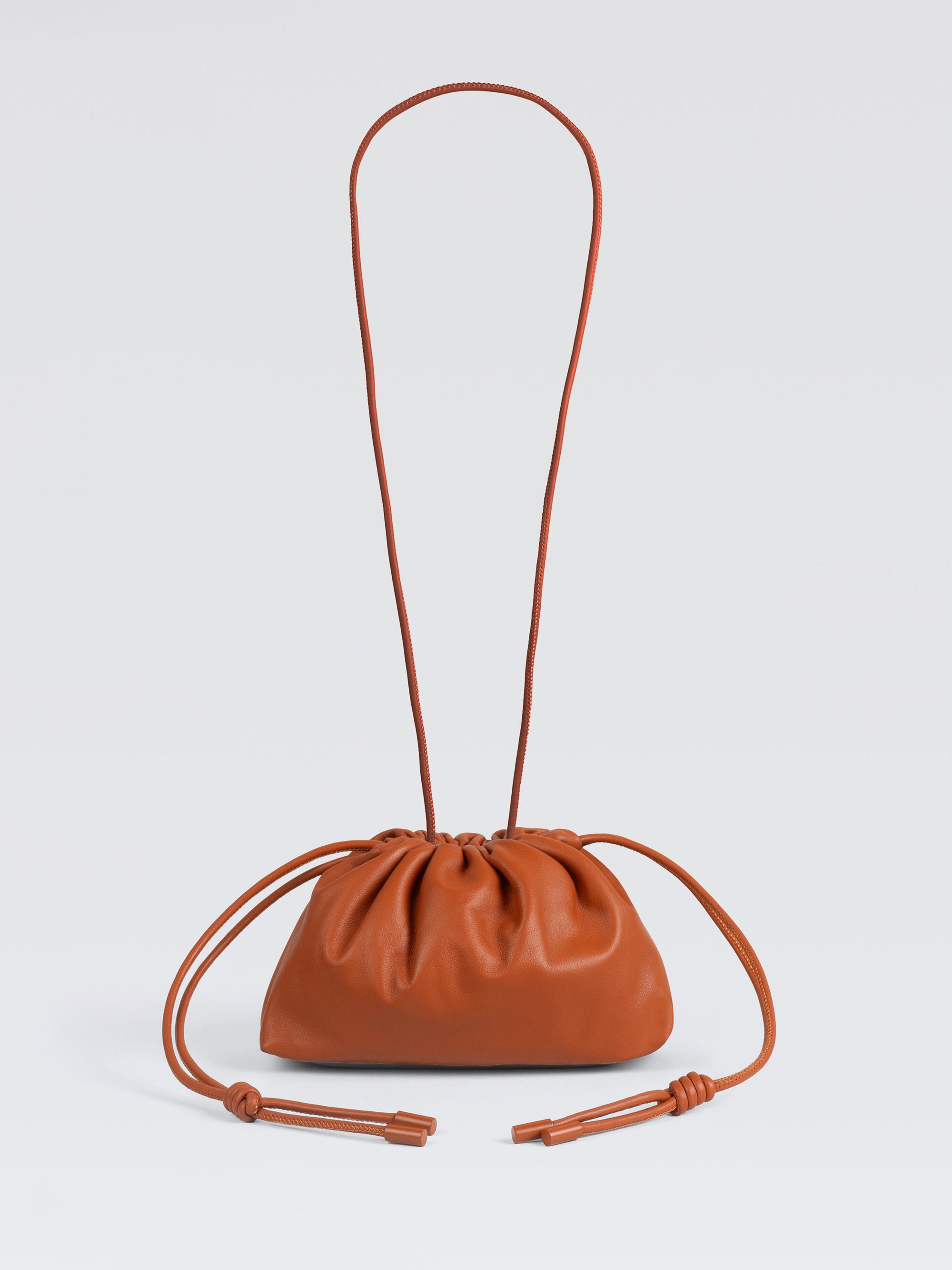 Mini Leather Pouf Bag
