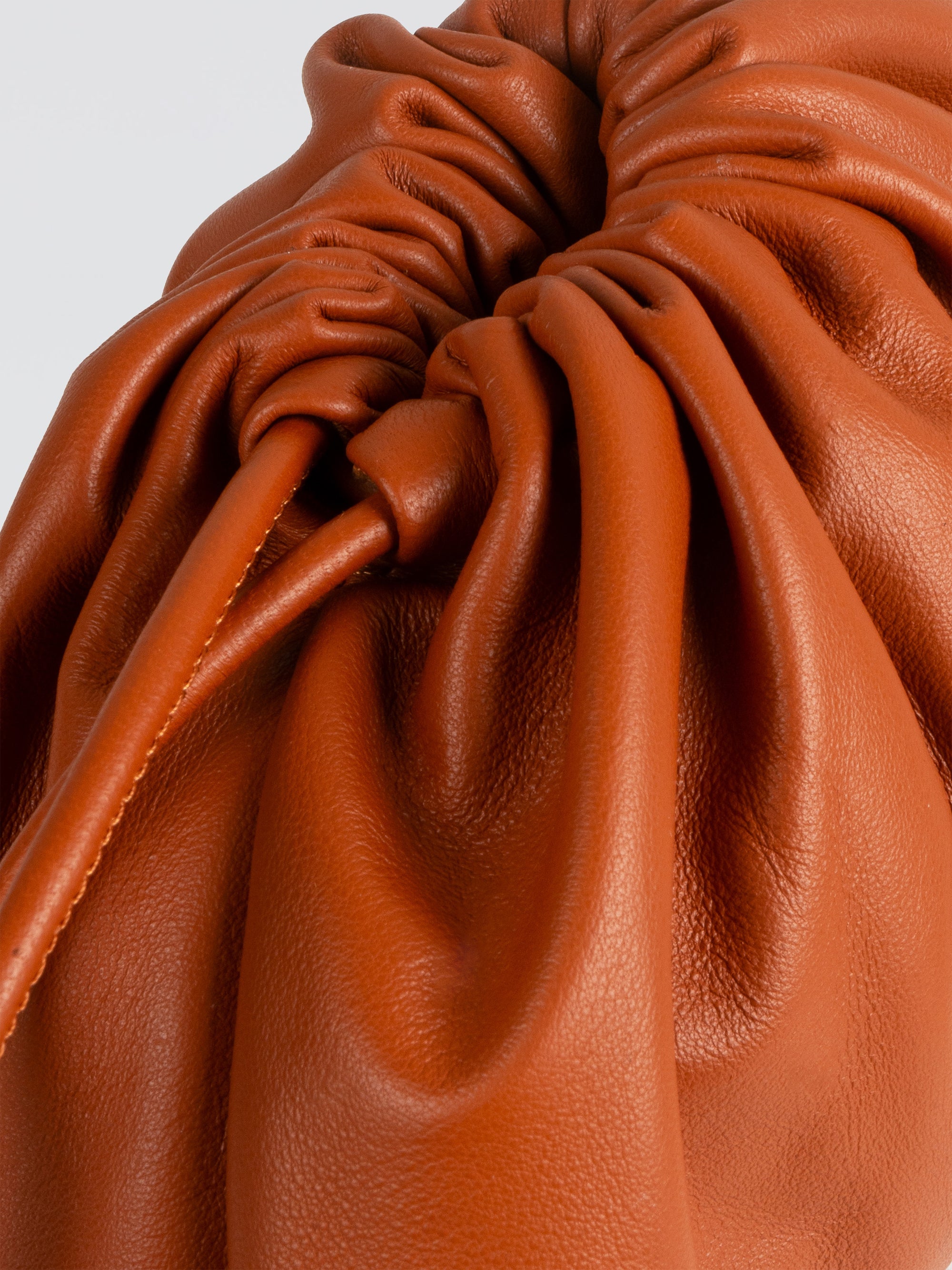 Mini Leather Pouf Bag