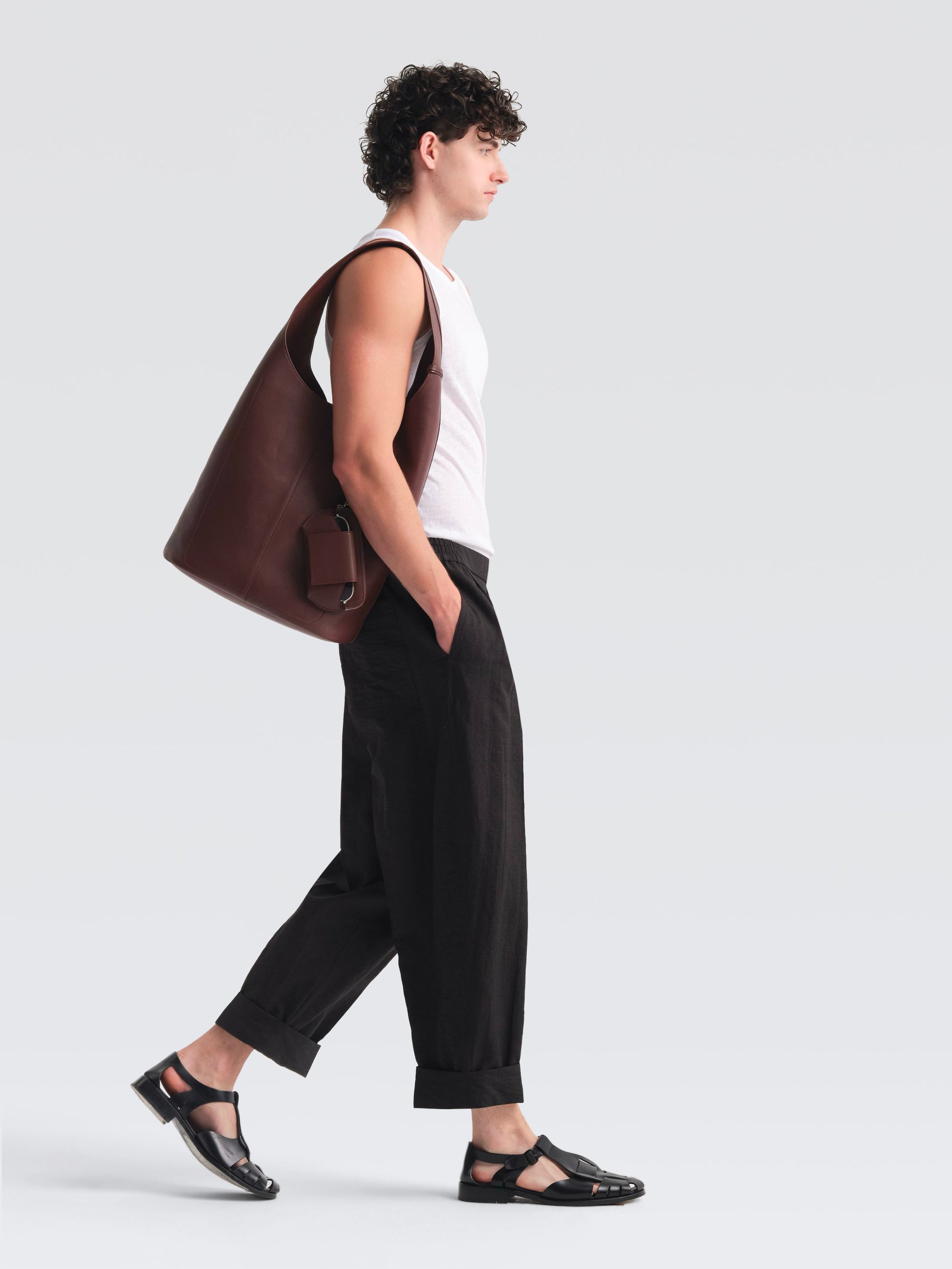 Leather Hobo Max