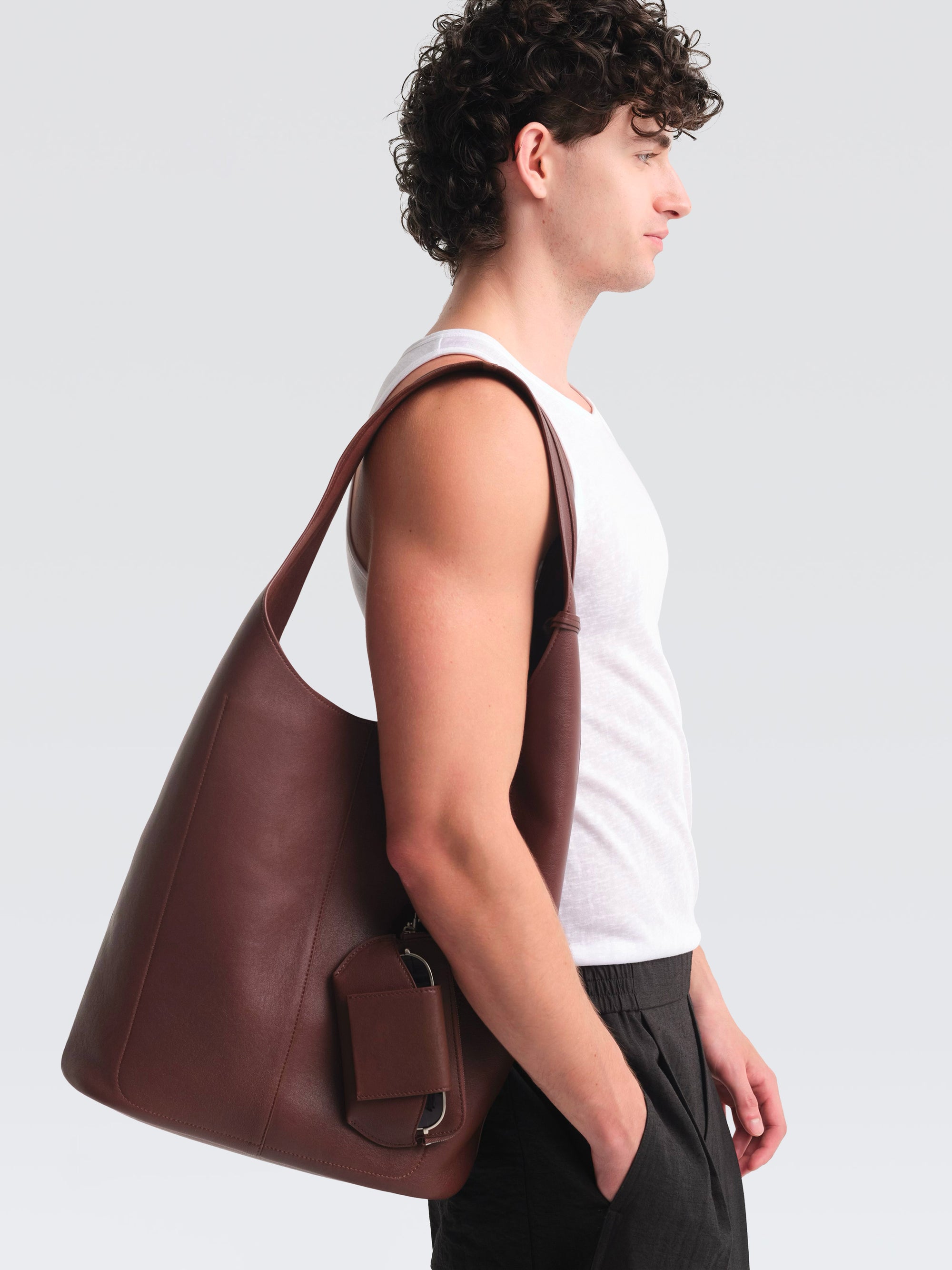 Leather Hobo Max