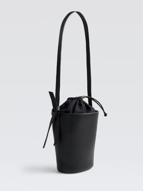Mini Leather Bucket Bag