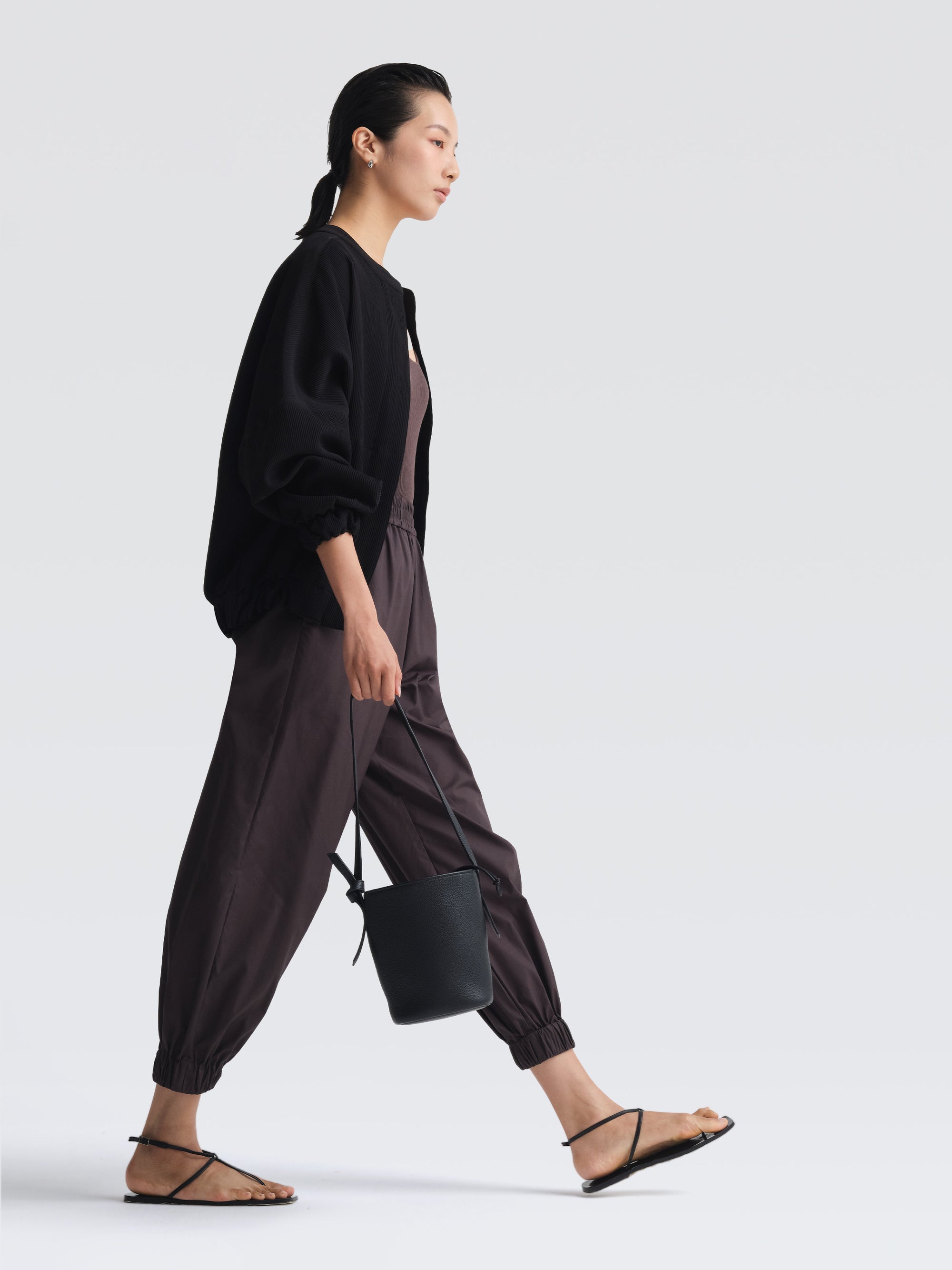 Mini Leather Bucket Bag