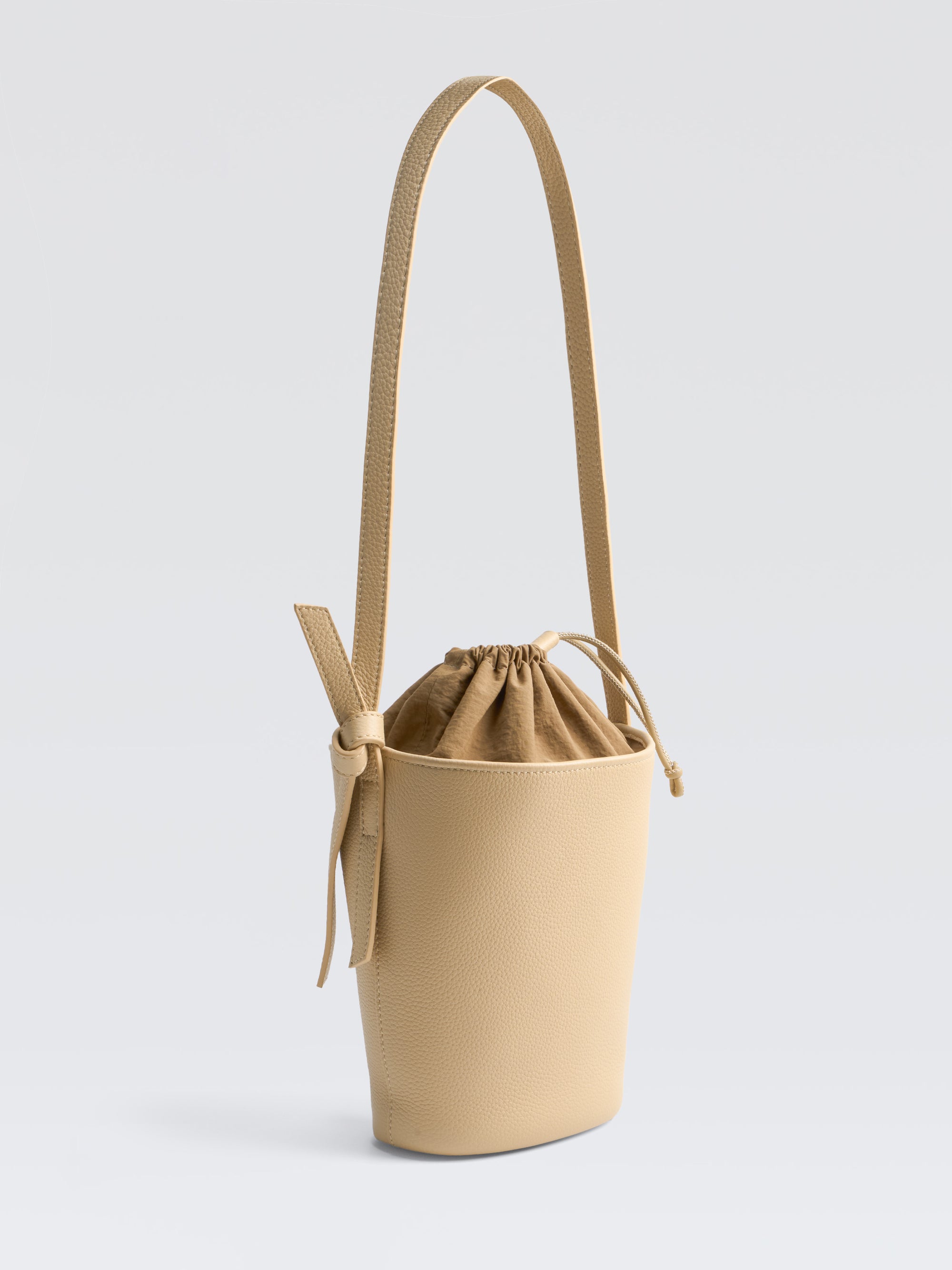 Mini Leather Bucket Bag