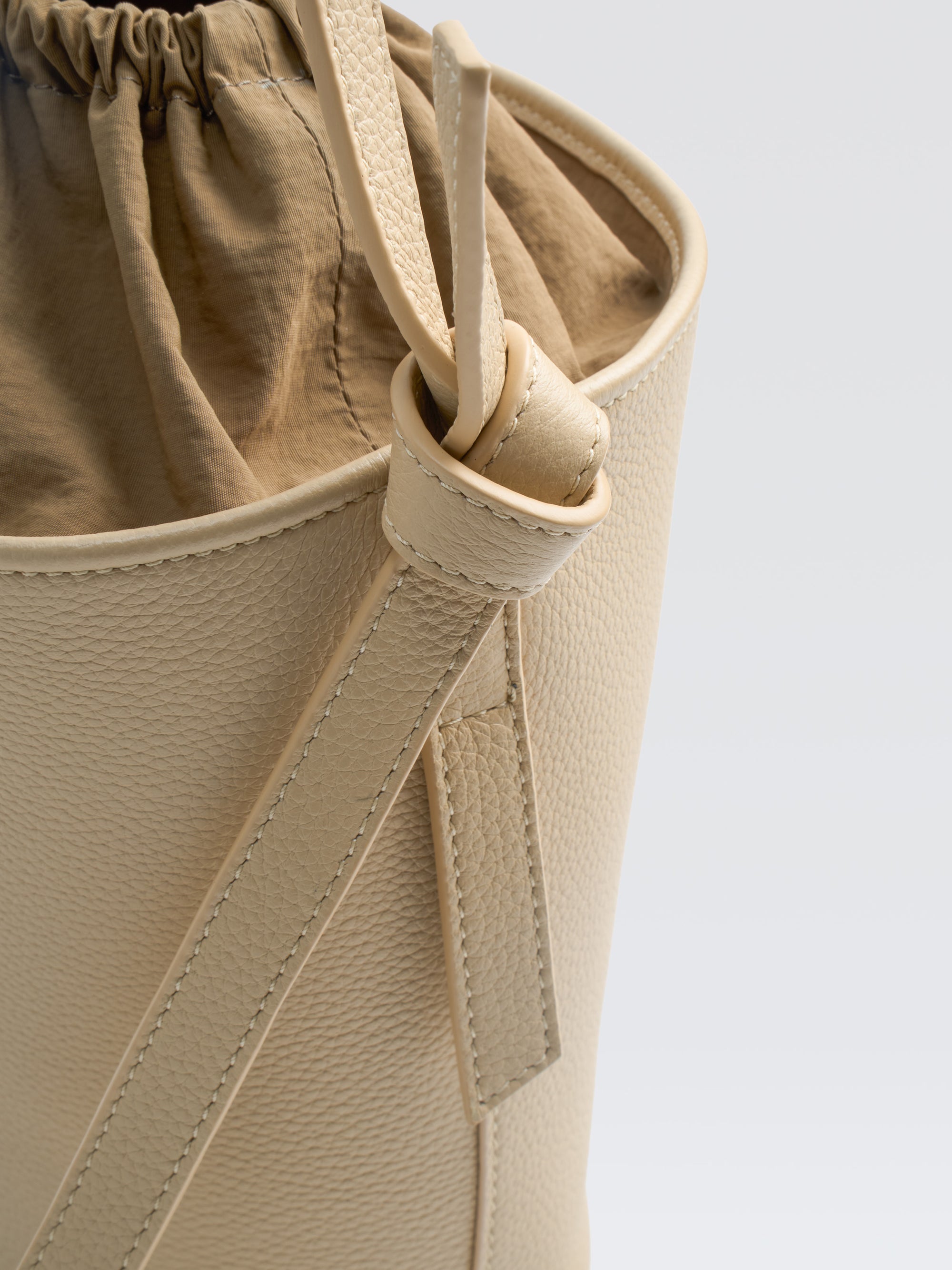 Mini Leather Bucket Bag