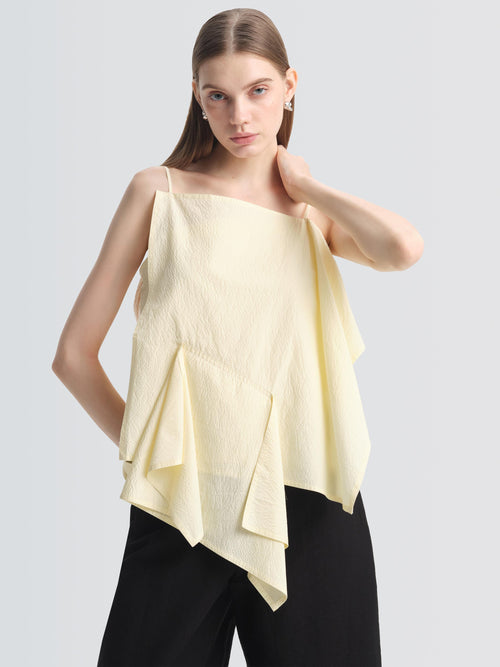 Seersucker Demi Top