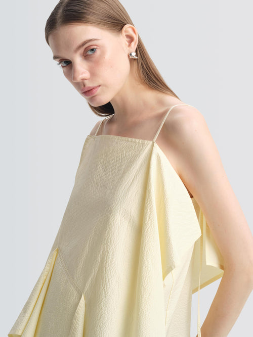 Seersucker Demi Top