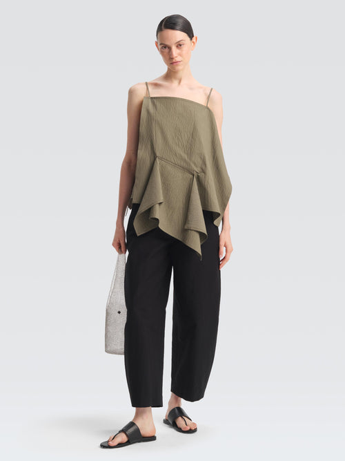 Seersucker Demi Top