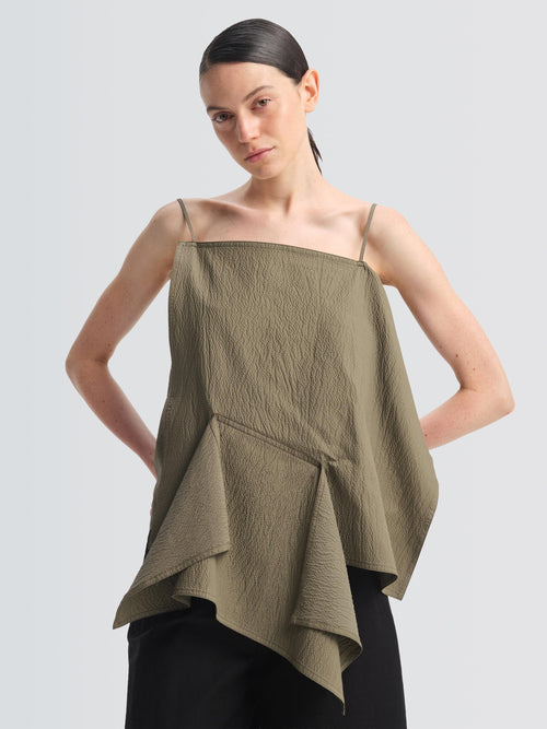Seersucker Demi Top