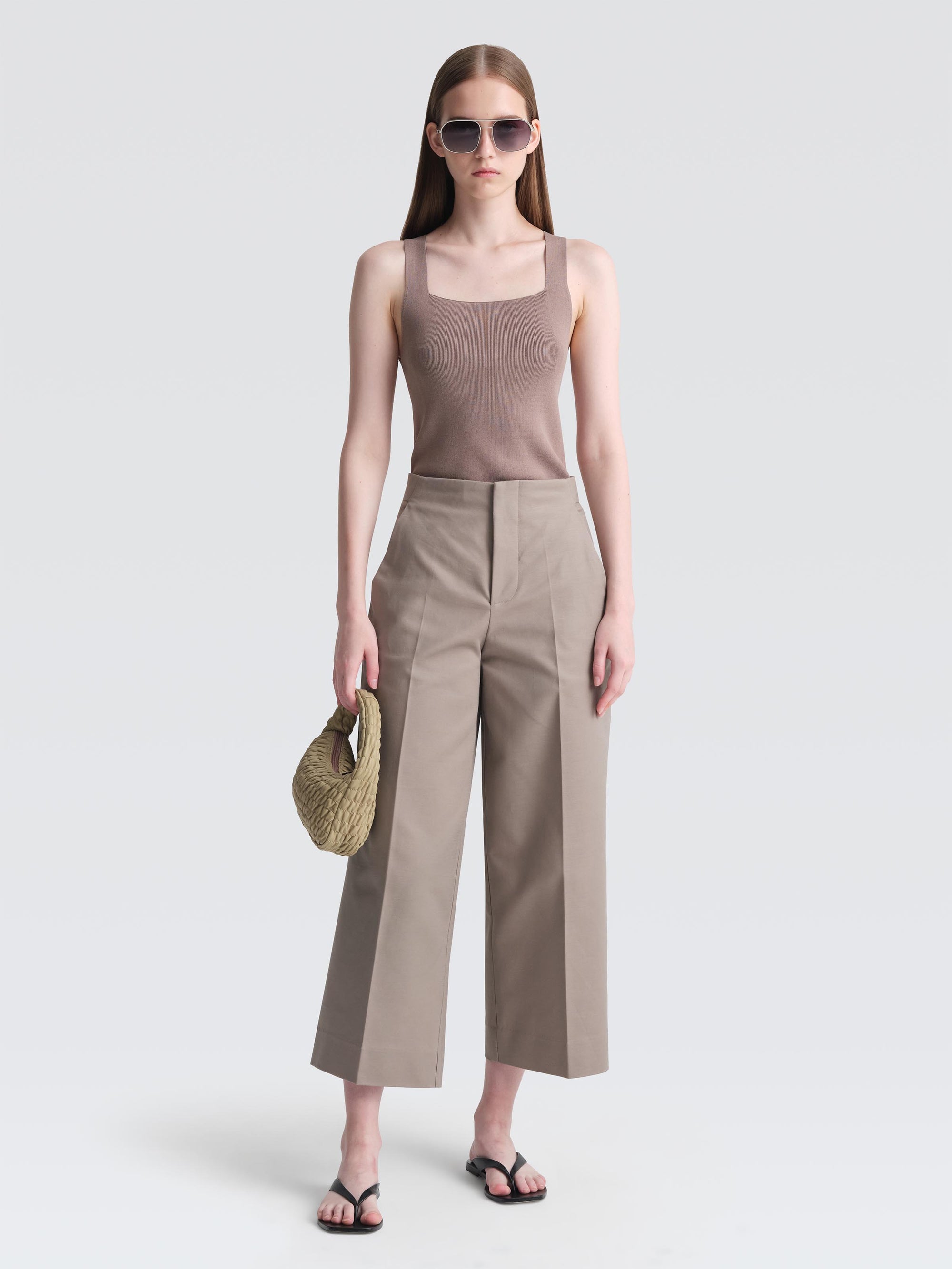 Bonded Cotton Leman Culottes