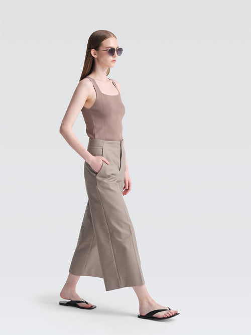 Bonded Cotton Leman Culottes