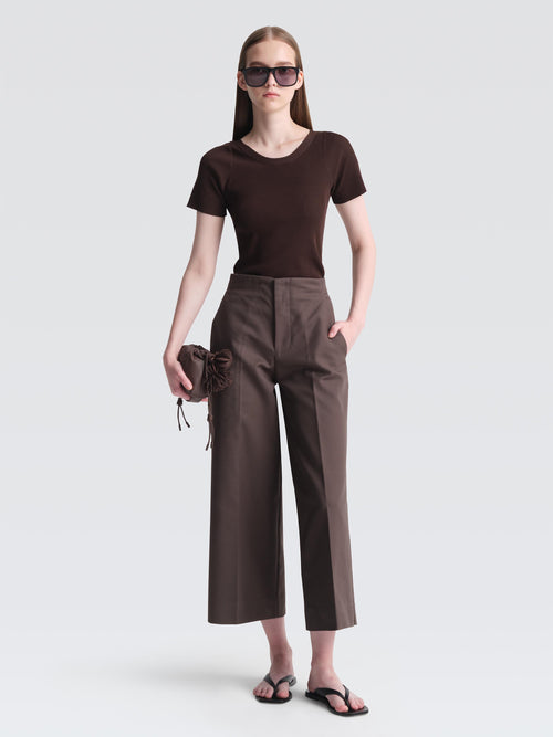 Bonded Cotton Leman Culottes