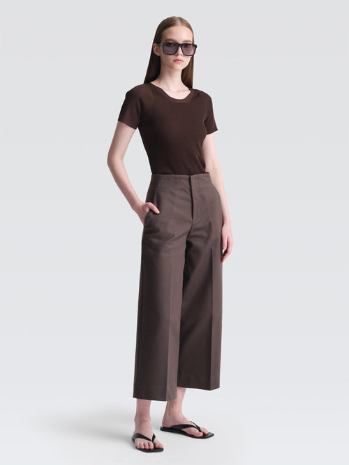 Bonded Cotton Leman Culottes