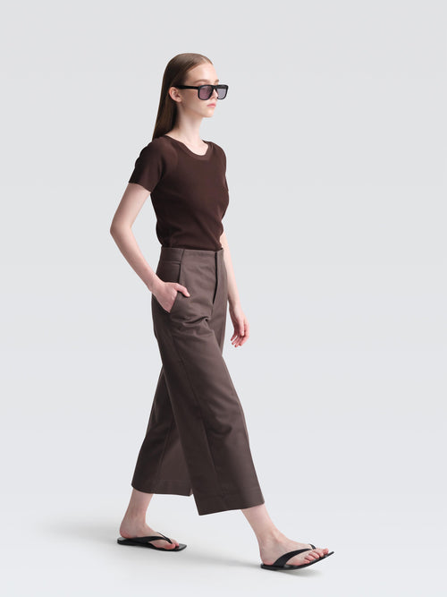 Bonded Cotton Leman Culottes