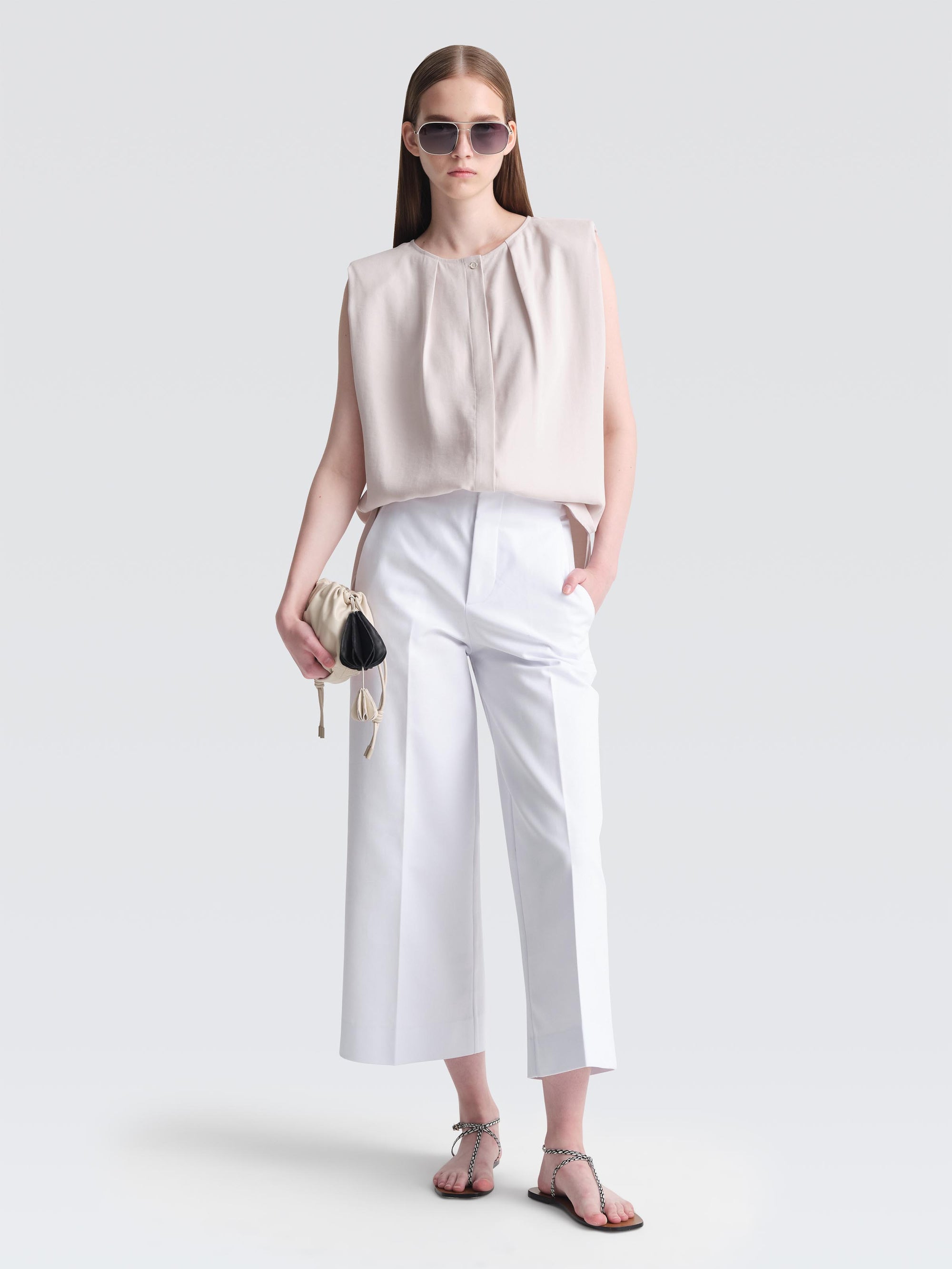 Bonded Cotton Leman Culottes