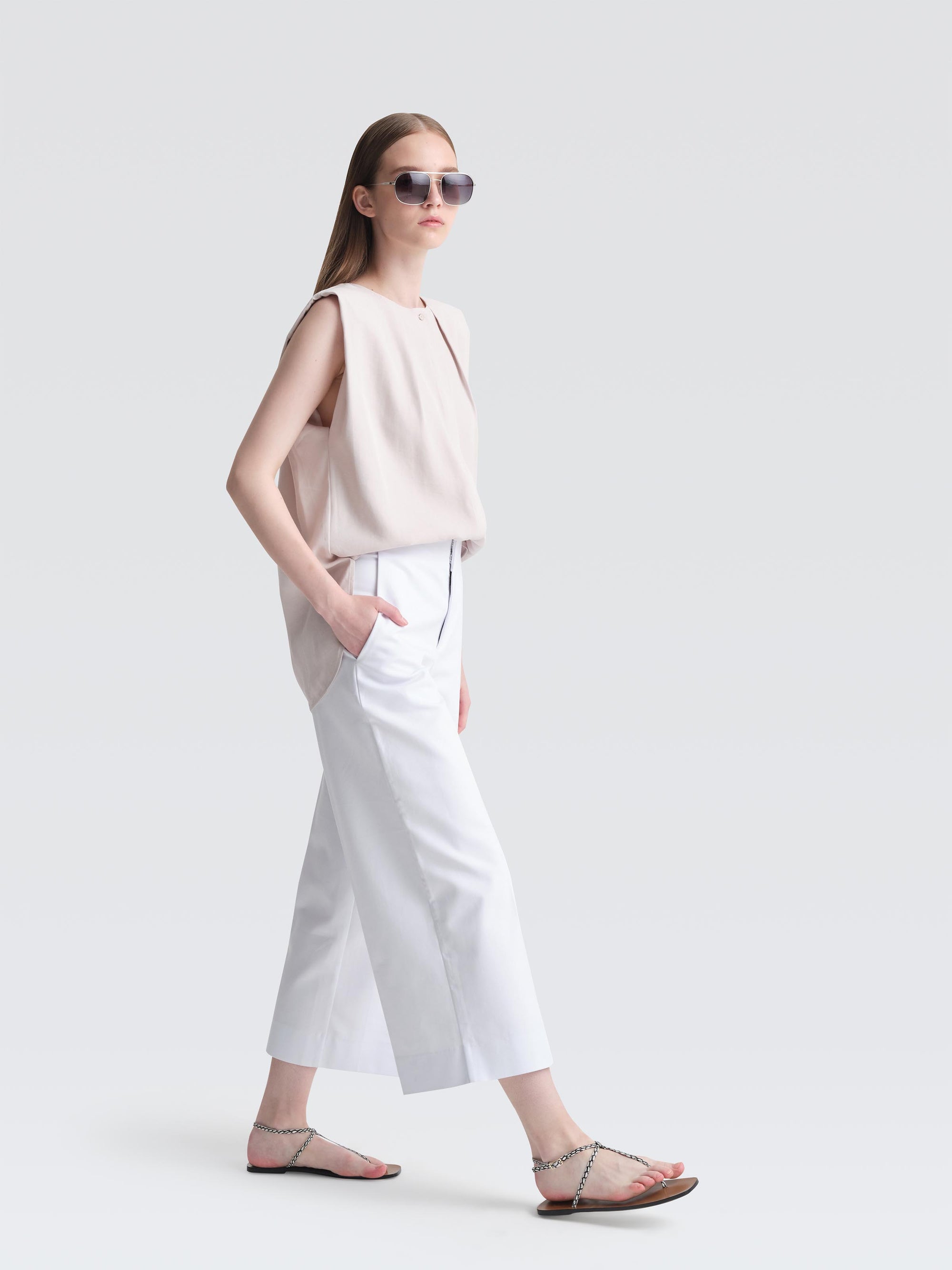 Bonded Cotton Leman Culottes