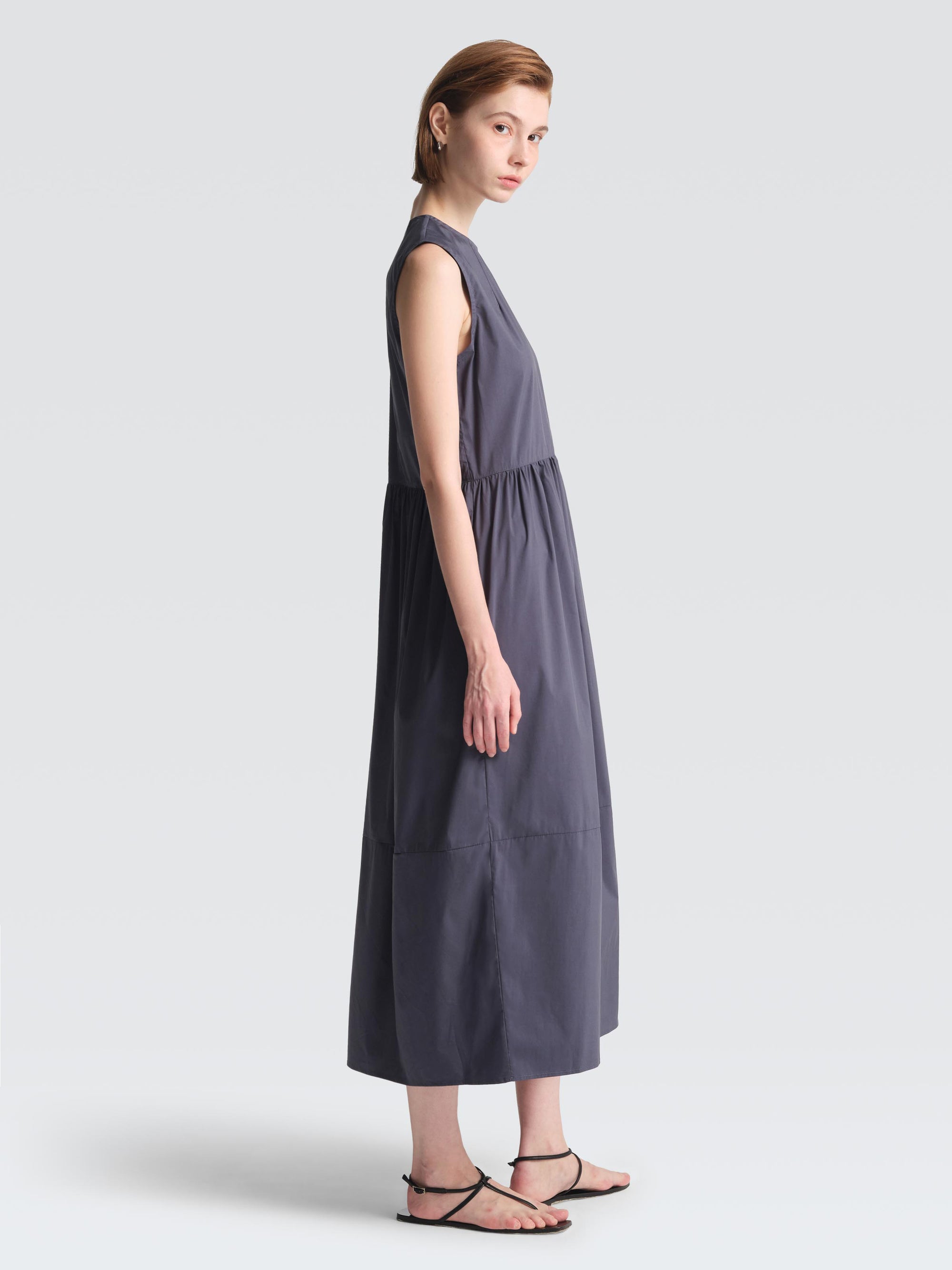 Organic Cotton Poplin Malibu Dress