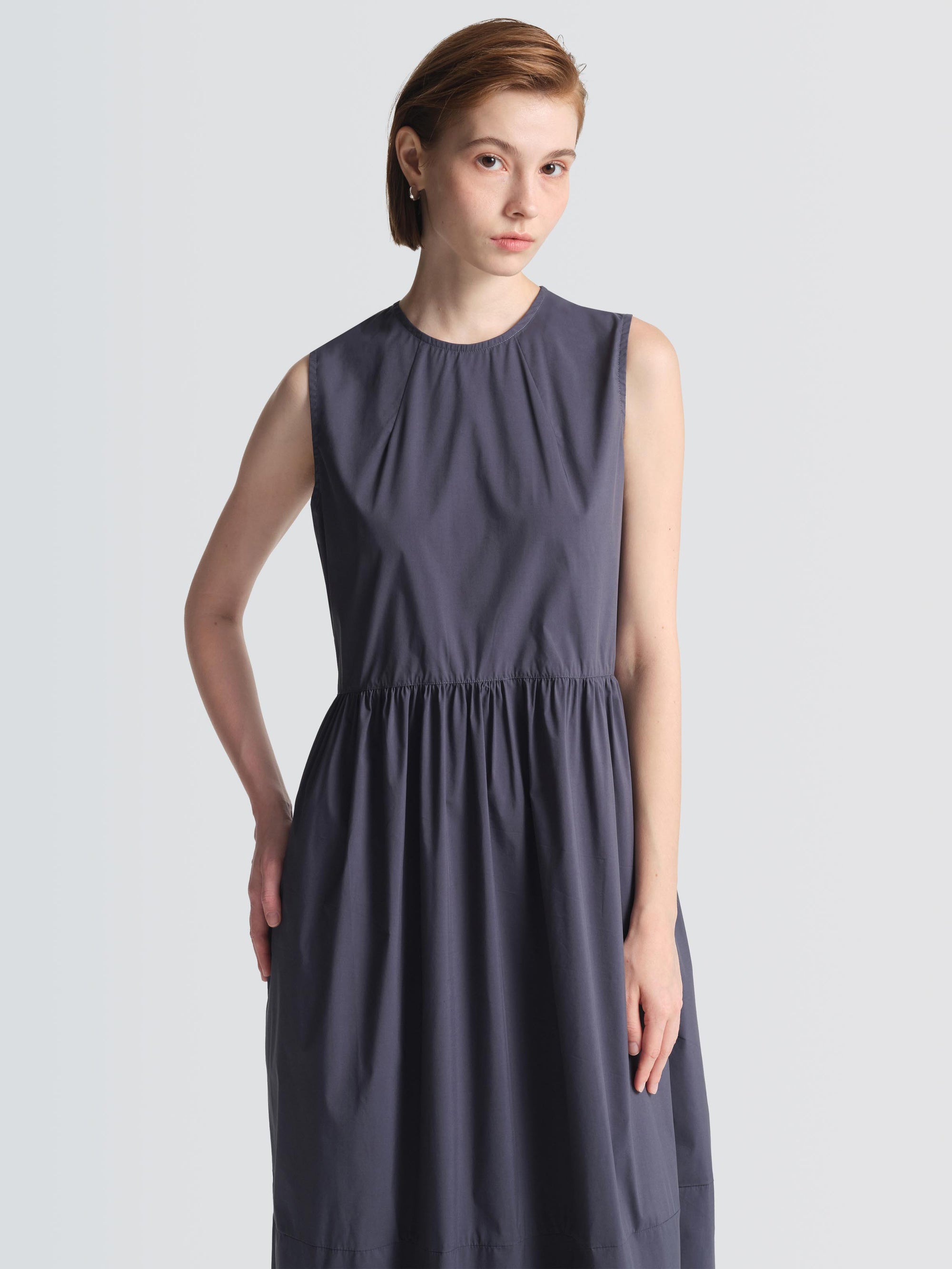 Organic Cotton Poplin Malibu Dress