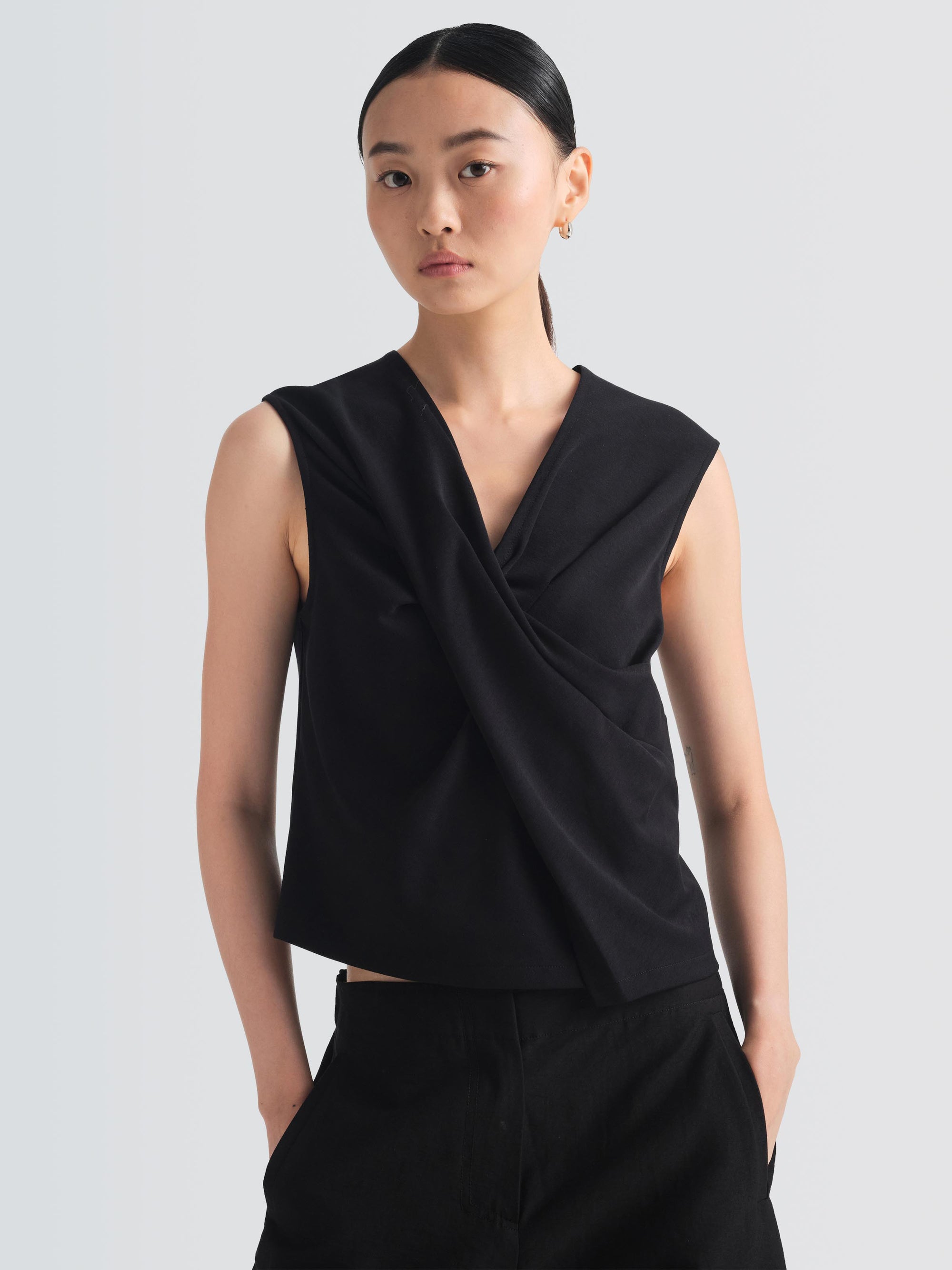 Cotton Jersey Gabo Top
