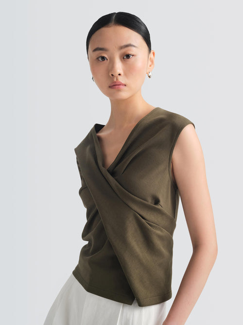 Cotton Jersey Gabo Top