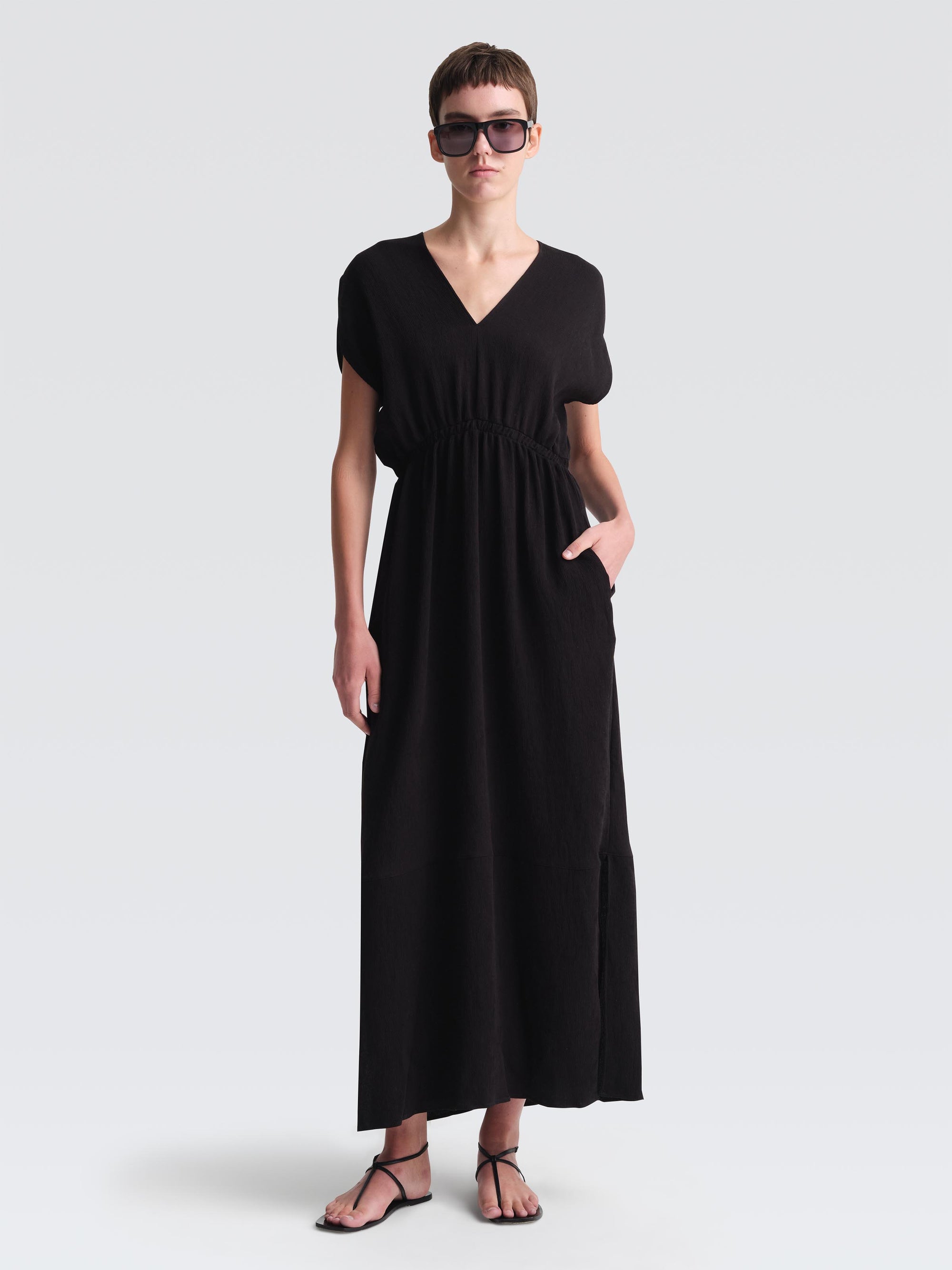 Crepe Plisse Nicoya Dress