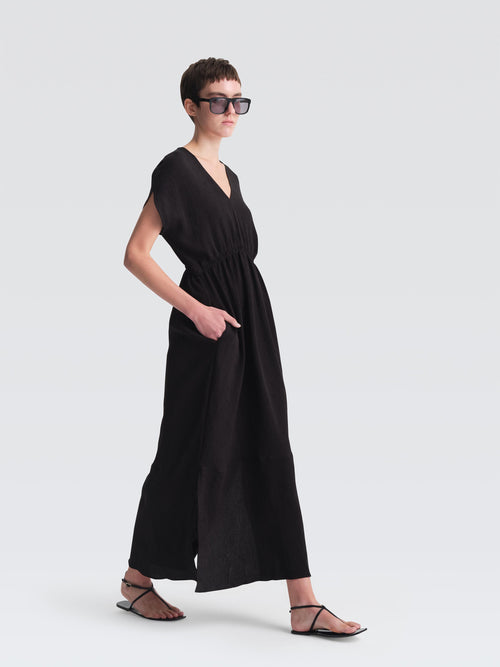 Crepe Plisse Nicoya Dress