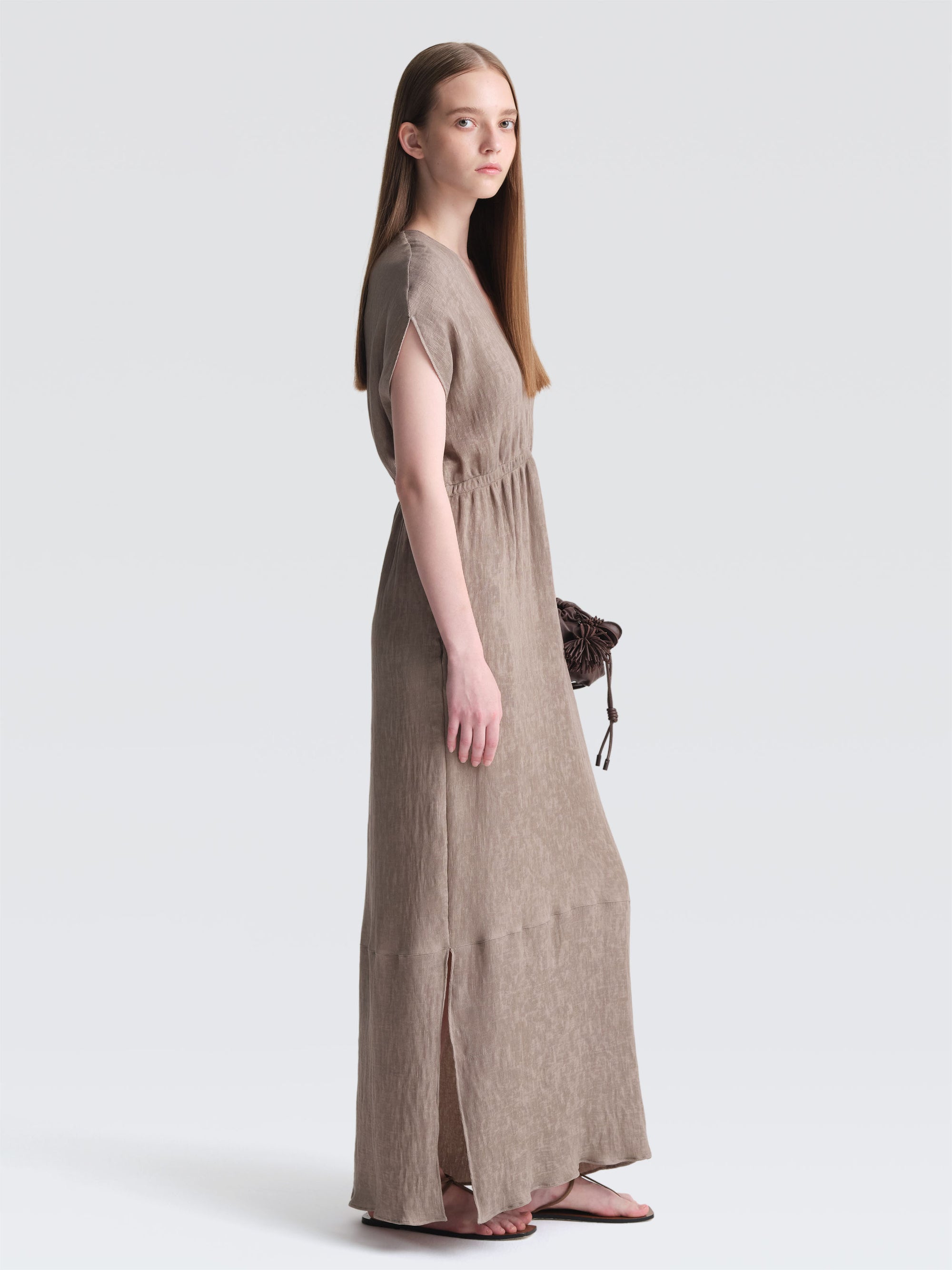 Crepe Plisse Nicoya Dress