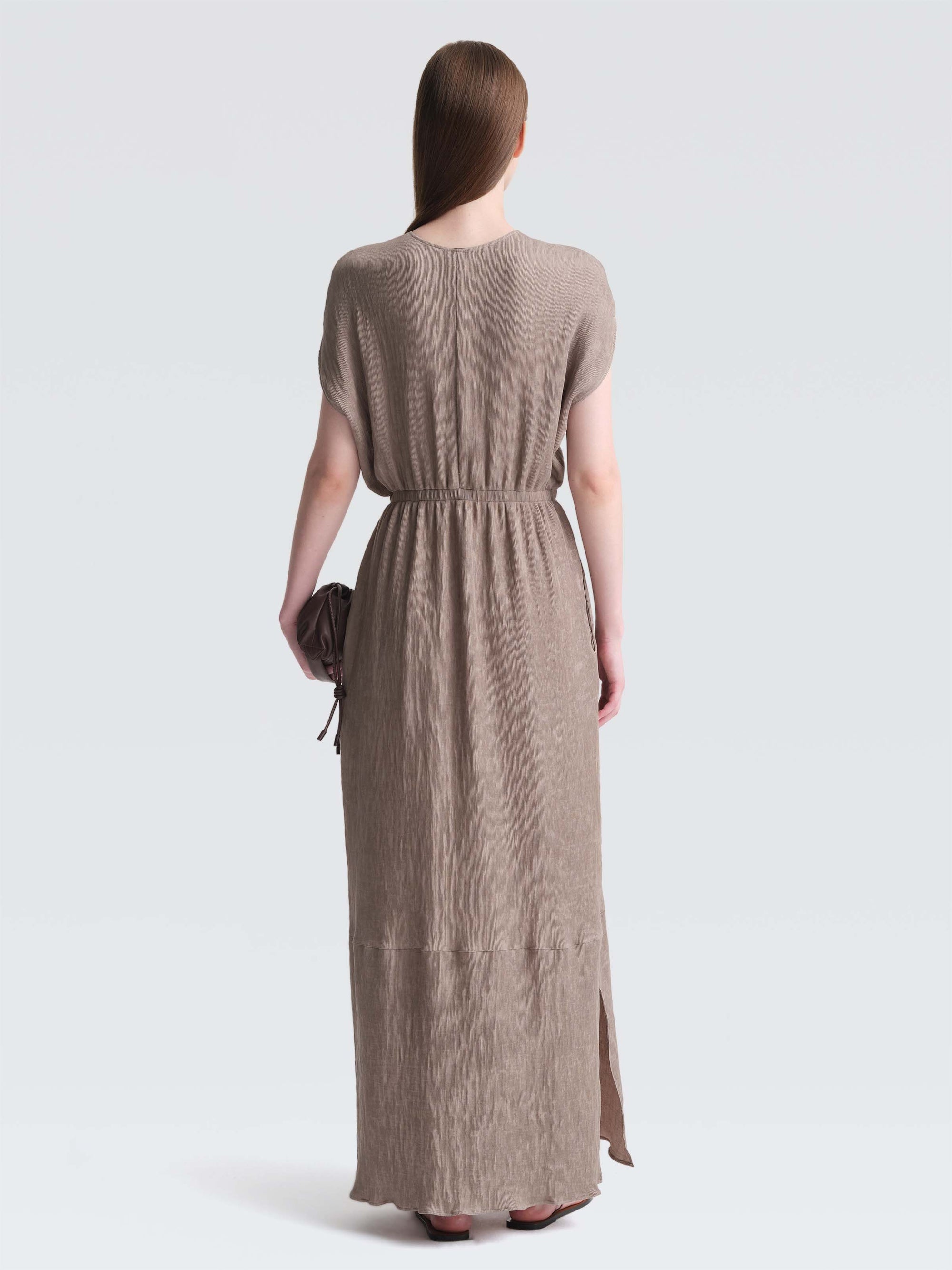 Crepe Plisse Nicoya Dress